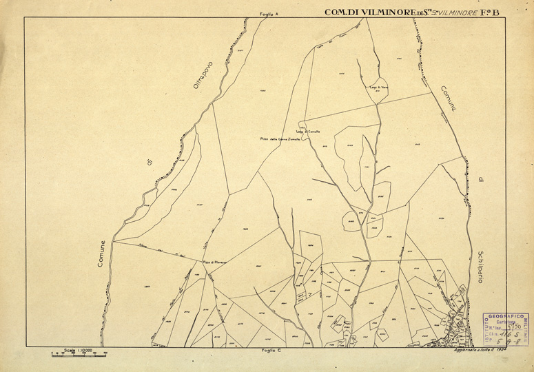 (N:12551) MAPPE CATASTALI D'ITALIA - PROVINCIA DI BRESCIA - Foglio B - COMUNE DI VILMINORE DI SCALVE Sez. VILMINORE (B0003847) Carte e stampe antiche: riproduzione a colori su carta (formato A2)