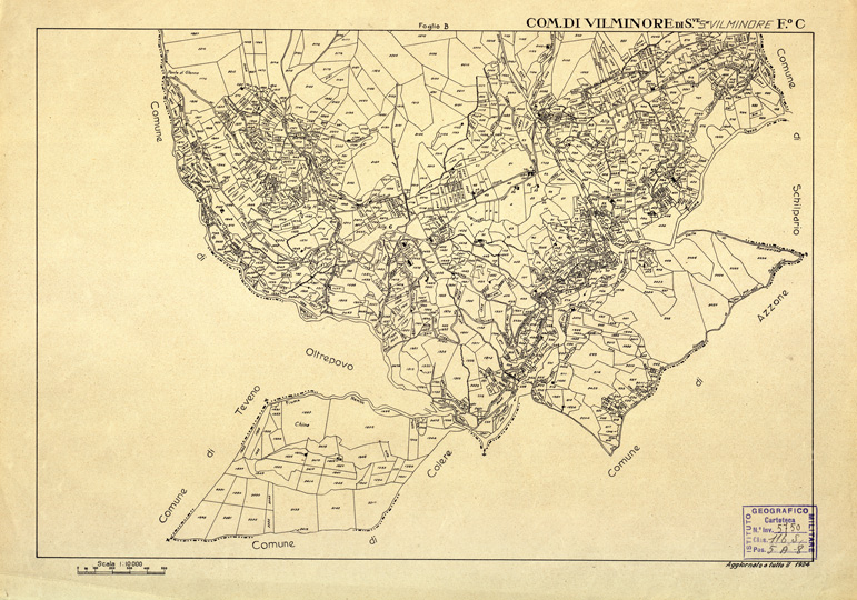 (N:12552) MAPPE CATASTALI D'ITALIA - PROVINCIA DI BRESCIA - Foglio C - COMUNE DI VILMINORE DI SCALVE Sez. VILMINORE (B0003848) Carte e stampe antiche: riproduzione a colori su carta (formato A2)