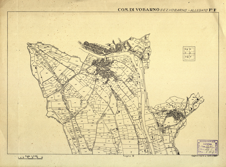 (N:12565) MAPPE CATASTALI D'ITALIA - PROVINCIA DI BRESCIA - Foglio F - COMUNE DI VOBARNO Sez. VOBARNO (B0003861) Carte e stampe antiche: riproduzione a colori su carta (formato A2)