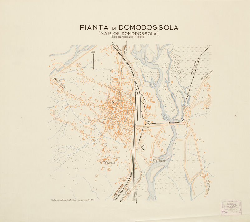 (N:13884) PIANTA DI DOMODOSSOLA (MAP OF DOMODOSSOLA) (B0006881) Carte e stampe antiche: riproduzione a colori su carta (formato A2)