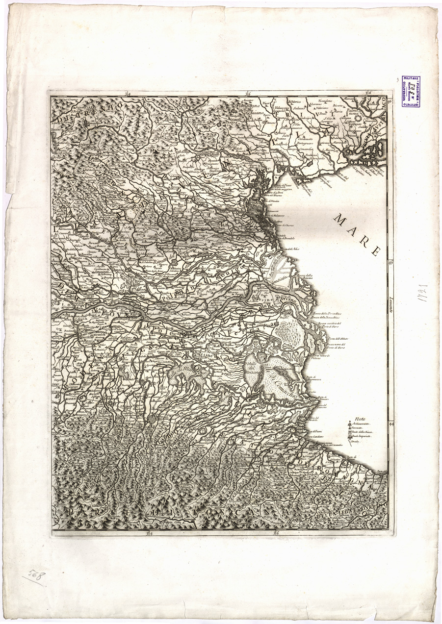 (N:9206) CORSO DEL PO' PER LA LOMBARDIA... - Tavola 3 (B0007708) Carte e stampe antiche: riproduzione a colori su carta (formato A2)