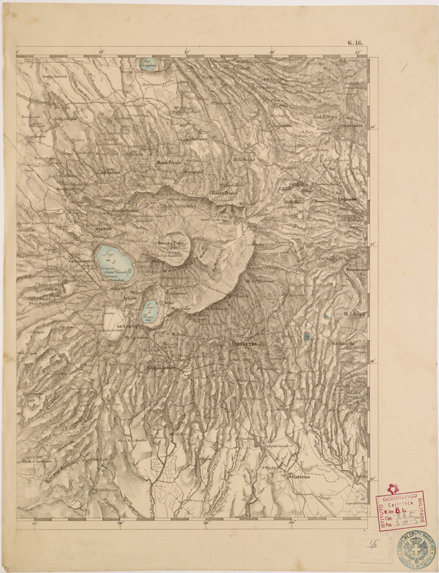 (N:8044) CARTA TOPOGRAFICA DELLE PROVINCIE LOMBARDO VENETO... - G 16 Foglio 1 (B0007841) Carte e stampe antiche: riproduzione a colori su carta (formato A2)