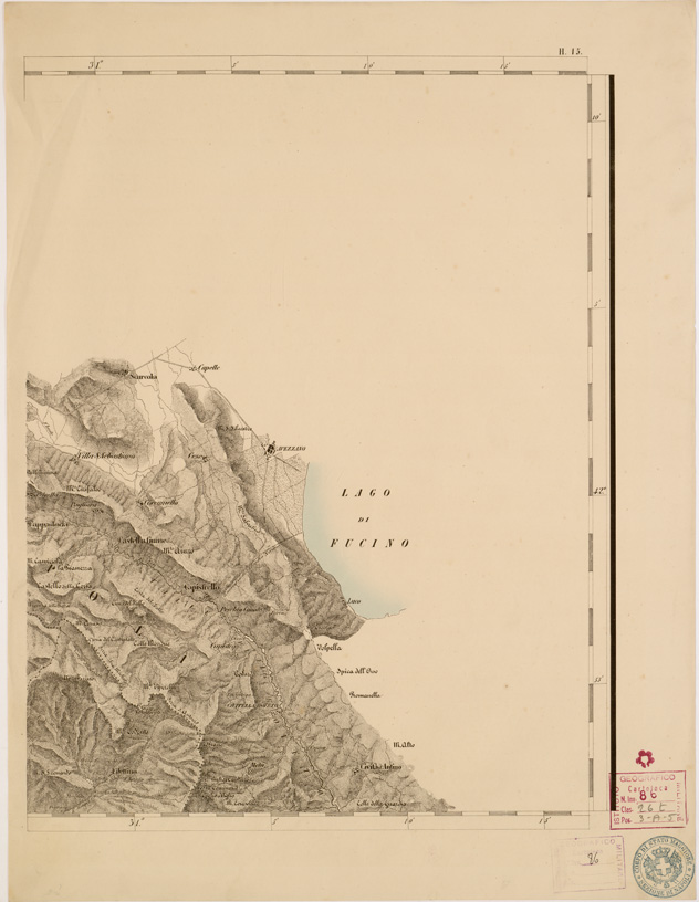 (N:8060) CARTA TOPOGRAFICA DELLE PROVINCIE LOMBARDO VENETO... - H 15 Foglio 1 (B0007853) Carte e stampe antiche: riproduzione a colori su carta (formato A2)