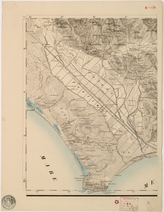 (N:8065) CARTA TOPOGRAFICA DELLE PROVINCIE LOMBARDO VENETO... - H 17 Foglio 2 (B0007860) Carte e stampe antiche: riproduzione a colori su carta (formato A2)