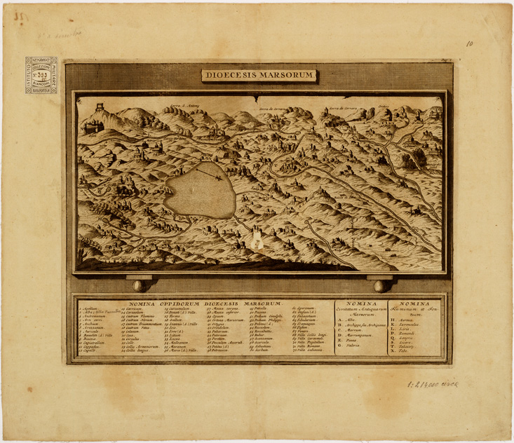 (N:4) XVIII Tavola DELL'ATLANTE LUGDUNI BATAVORUM - Foglio 10 (B0007991) Carte e stampe antiche: riproduzione a colori su carta (formato A2)