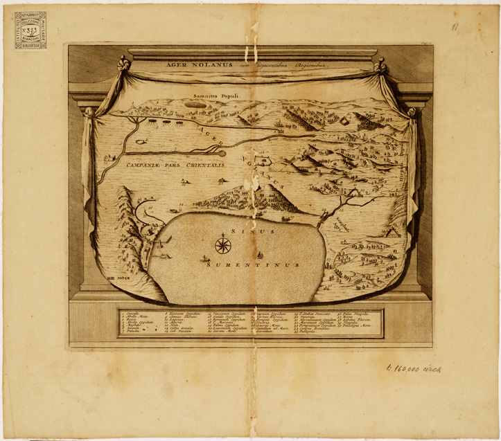 (N:2) XVIII Tavola DELL'ATLANTE LUGDUNI BATAVORUM - Foglio 11 (B0007992) Carte e stampe antiche: riproduzione a colori su carta (formato A2)