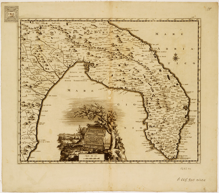 (N:7) XVIII Tavola DELL'ATLANTE LUGDUNI BATAVORUM - Foglio 15 (B0007996) Carte e stampe antiche: riproduzione a colori su carta (formato A2)