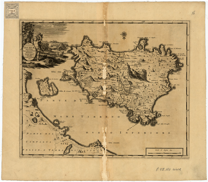 (N:8) XVIII Tavola DELL'ATLANTE LUGDUNI BATAVORUM - Foglio 16 (B0007997) Carte e stampe antiche: riproduzione a colori su carta (formato A2)