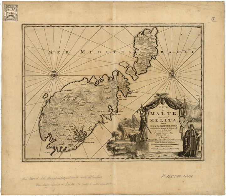 (N:9) XVIII Tavola DELL'ATLANTE LUGDUNI BATAVORUM - Foglio 17 (B0007998) Carte e stampe antiche: riproduzione a colori su carta (formato A2)