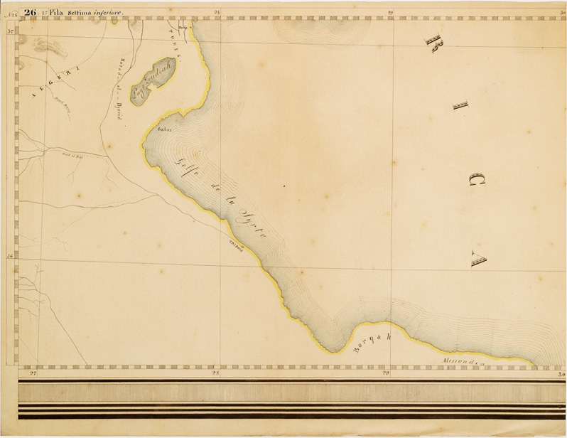 (N:10441) GRAN CARTA D'ITALIA DISEGNATA ED INCISA COLLA SCORTA DELLE OPERE PIU' RECENTI ED ACCREDITATE DI GEOGRAFIA PUBBLICATA PER CURA DI G. CIVELLI E COMP. ... - Foglio 26 (B0008242) Carte e stampe antiche: riproduzione a colori su carta (formato A2)