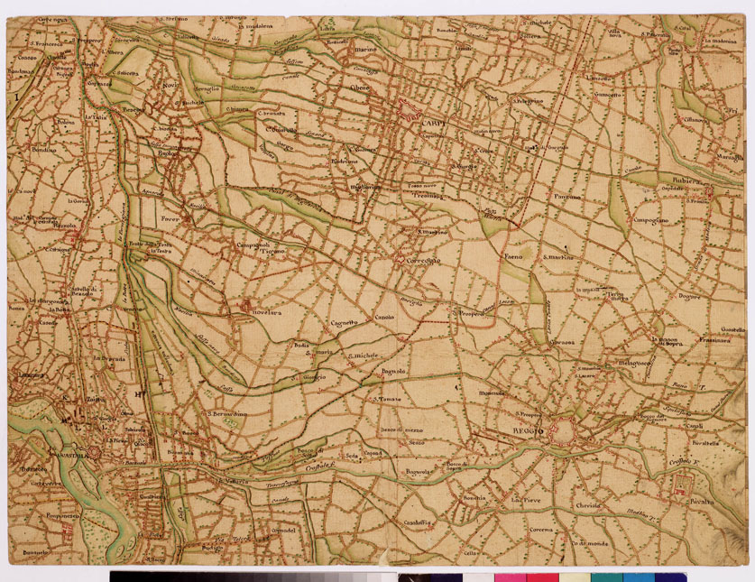 (N:8581) CARTE DU THEATRE DE LA GUERRE EN ITALIE EN 1733 ET 34 - Foglio 3 (B0008708) Carte e stampe antiche: riproduzione a colori su carta (formato A2)