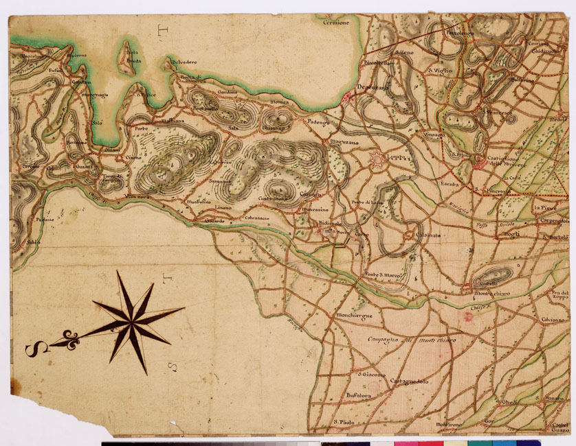 (N:8586) CARTE DU THEATRE DE LA GUERRE EN ITALIE EN 1733 ET 34 - Foglio 8 (B0008713) Carte e stampe antiche: riproduzione a colori su carta (formato A2)