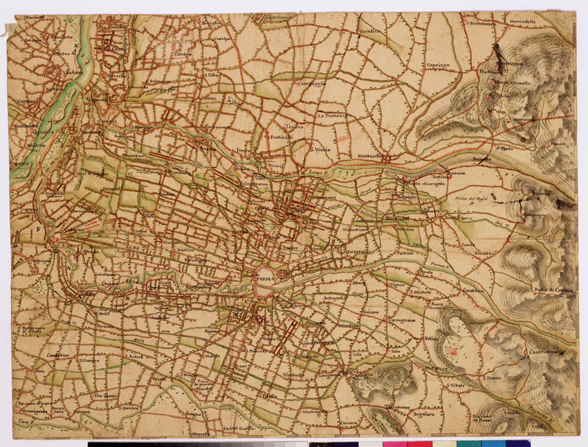 (N:8587) CARTE DU THEATRE DE LA GUERRE EN ITALIE EN 1733 ET 34 - Foglio 9 (B0008714) Carte e stampe antiche: riproduzione a colori su carta (formato A2)