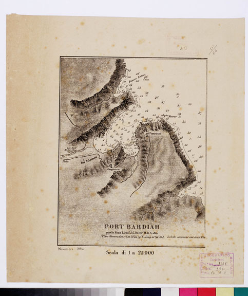 (N:14133) PORT BARDIAH (B0010196) Carte e stampe antiche: riproduzione a colori su carta (formato A2)
