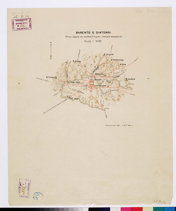 (N:392) BARENT E DINTORNI. (B0010409) Carte e stampe antiche: riproduzione a colori su carta (formato A2)
