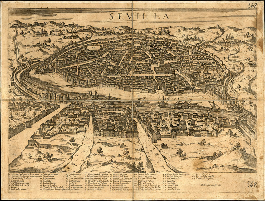 (N:18864) SEVILLA Matteo Florimi, formis (B0015309) Carte e stampe antiche: riproduzione a colori su carta (formato A2)