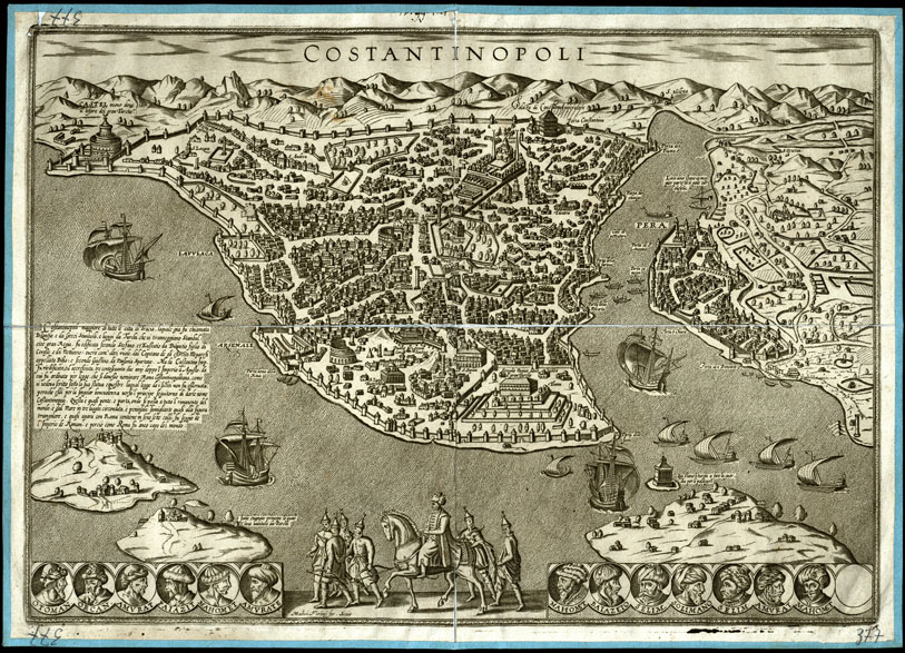 (N:20637) COSTANTINOPOLI (B0017100) Carte e stampe antiche: riproduzione a colori su carta (formato A2)