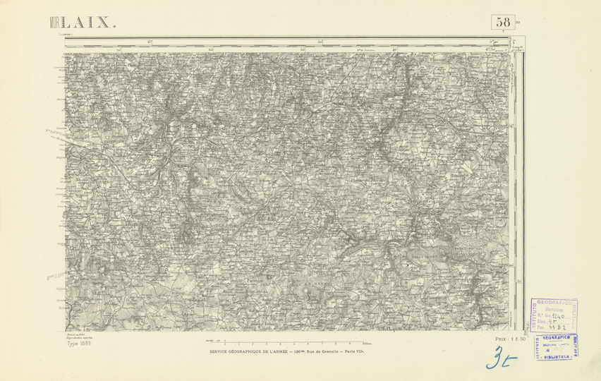 (N:21848) CARTE DE FRANCE - MORLAIX (B0018435) Carte e stampe antiche: riproduzione a colori su carta (formato A2)