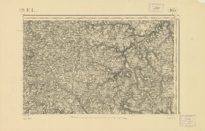 (N:22248) CARTE DE FRANCE - USSEL (B0018843) Carte e stampe antiche: riproduzione a colori su carta (formato A2)