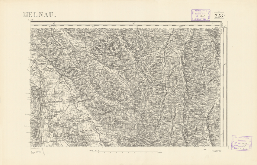 (N:22502) CARTE DE FRANCE - CASTELNAU (B0019097) Carte e stampe antiche: riproduzione a colori su carta (formato A2)