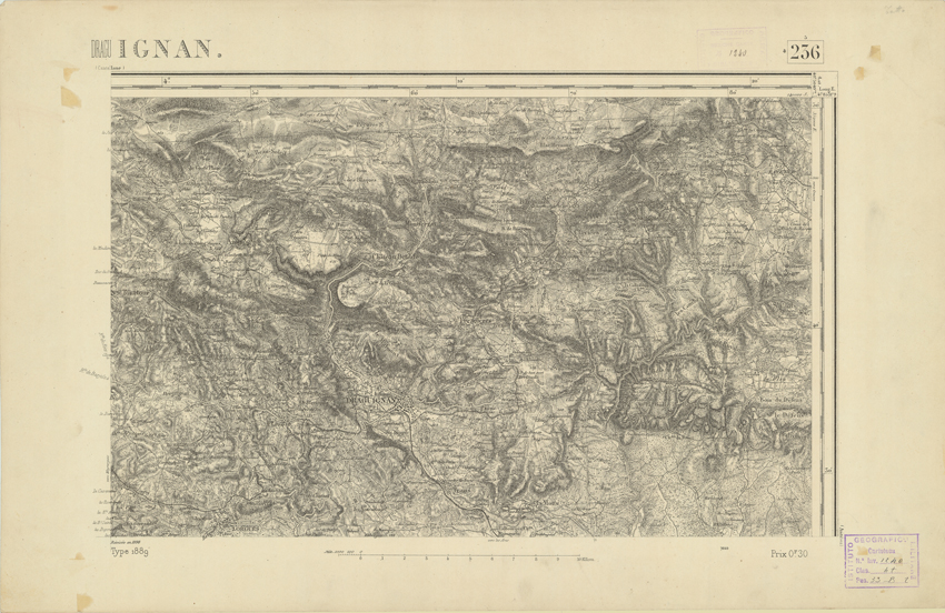 (N:22534) CARTE DE FRANCE - DRAGUIGNAN (B0019129) Carte e stampe antiche: riproduzione a colori su carta (formato A2)