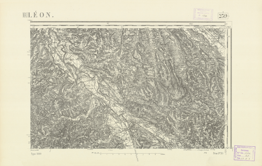 (N:22544) CARTE DE FRANCE - MAULEON (B0019139) Carte e stampe antiche: riproduzione a colori su carta (formato A2)