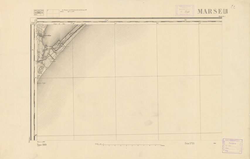 (N:22567) CARTE DE FRANCE - MARSEILLAN (B0019162) Carte e stampe antiche: riproduzione a colori su carta (formato A2)