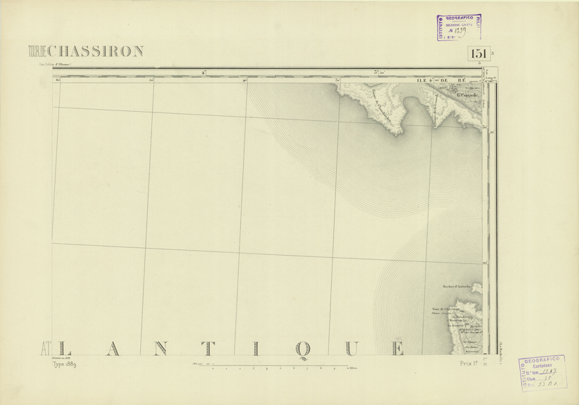 (N:22743) CARTE DE FRANCE - TOUR DE CHASSIRON (B0019320) Carte e stampe antiche: riproduzione a colori su carta (formato A2)