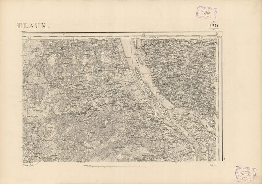 (N:22798) CARTE DE FRANCE - BORDEAUX (B0019376) Carte e stampe antiche: riproduzione a colori su carta (formato A2)