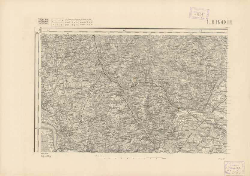 (N:22801) CARTE DE FRANCE - LIBOURNE (B0019379) Carte e stampe antiche: riproduzione a colori su carta (formato A2)