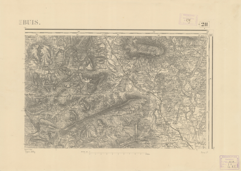 (N:22854) CARTE DE FRANCE - LE BUIS (B0019433) Carte e stampe antiche: riproduzione a colori su carta (formato A2)