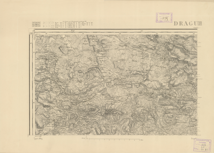 (N:22926) CARTE DE FRANCE - DRAGUIGNAN (B0019507) Carte e stampe antiche: riproduzione a colori su carta (formato A2)