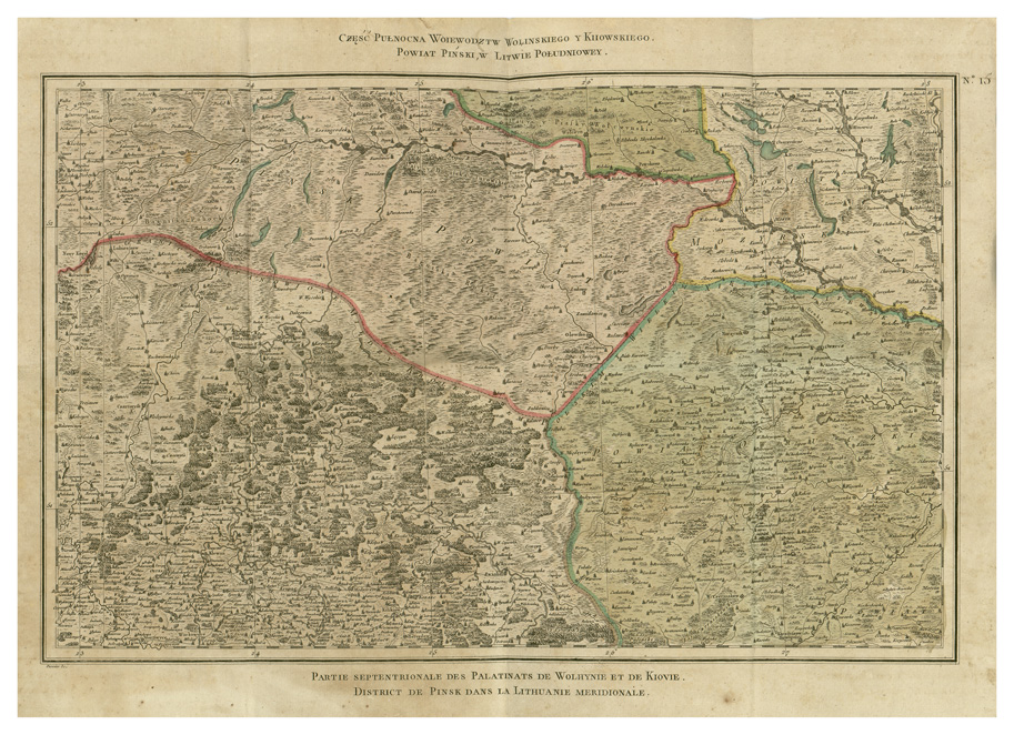 (N:34199) POLONIA ABTHEILLUNG DER POHLNISCHE LAND etc... - FOGLIO 15 (B0020162) Carte e stampe antiche: riproduzione a colori su carta (formato A2)