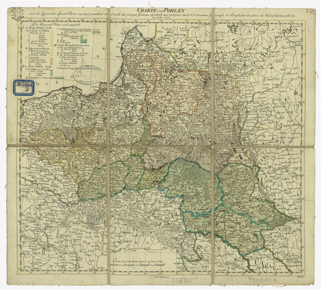 (N:35907) CHARTE CON POHLEN (B0021218) Carte e stampe antiche: riproduzione a colori su carta (formato A2)