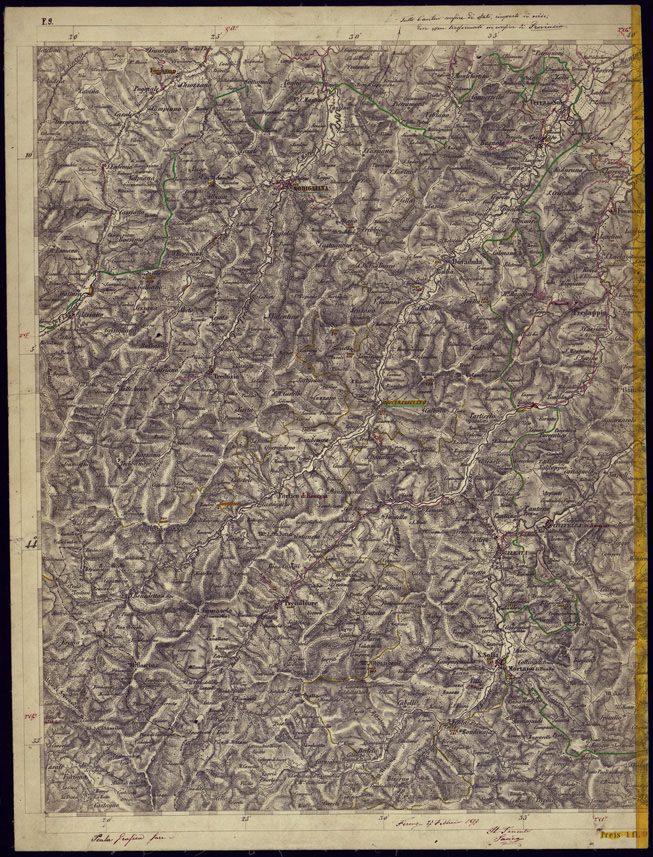 (N:1148) CARTA TOPOGRAFICA DELLA LOMBARDIA, VENETO E ITALIA CENTRALE - FOGLIO F9 (OVEST) MODIGLIANA. (CA000246) Carte e stampe antiche: riproduzione a colori su carta (formato A2)