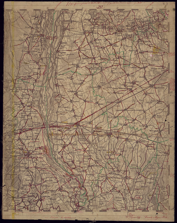 (N:1127) CARTA TOPOGRAFICA DELLA LOMBARDIA, VENETO E ITALIA CENTRALE - FOGLIO G3 (EST) SAN VITO AL TAGLIAMENTO. (CA000265) Carte e stampe antiche: riproduzione a colori su carta (formato A2)