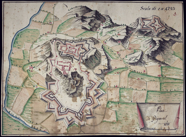 (N:2721) PLAN DE PIGNEROL. (CA001495) Carte e stampe antiche: riproduzione a colori su carta (formato A2)