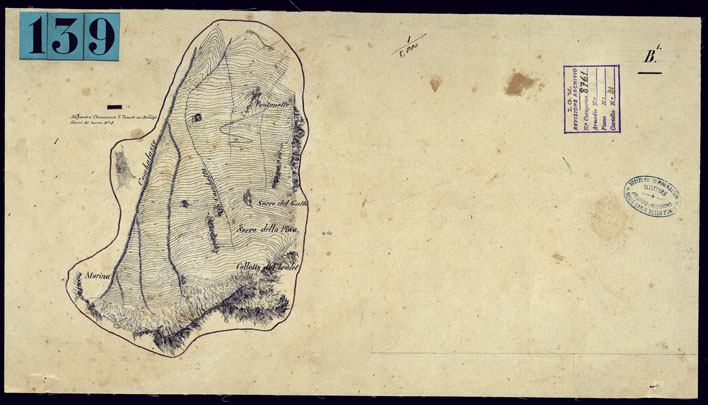 (N:23418) FENESTRELLE E DINTORNI - FOGLIO B1. (CA001682) Carte e stampe antiche: riproduzione a colori su carta (formato A2)