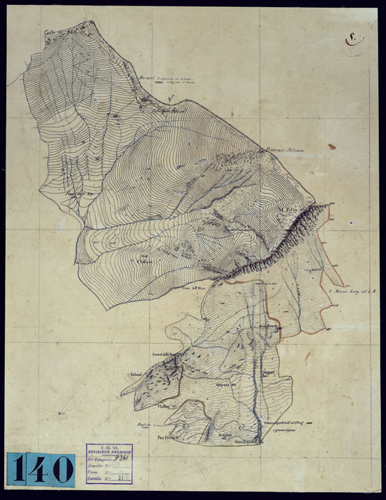 (N:23426) FENESTRELLE E DINTORNI - FOGLIO 5. (CA001690) Carte e stampe antiche: riproduzione a colori su carta (formato A2)