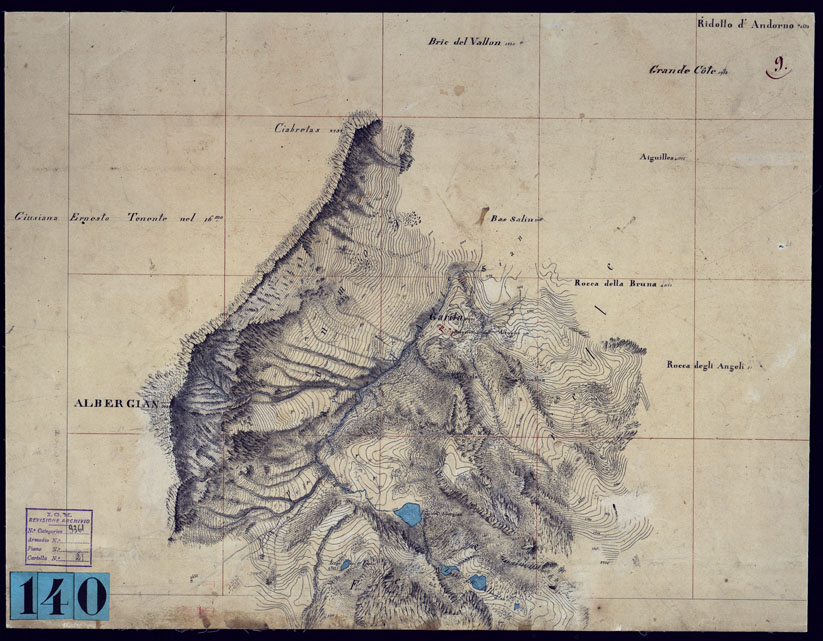 (N:23430) FENESTRELLE E DINTORNI - FOGLIO 9. (CA001694) Carte e stampe antiche: riproduzione a colori su carta (formato A2)
