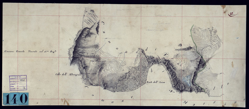 (N:23431) FENESTRELLE E DINTORNI - FOGLIO 10. (CA001695) Carte e stampe antiche: riproduzione a colori su carta (formato A2)