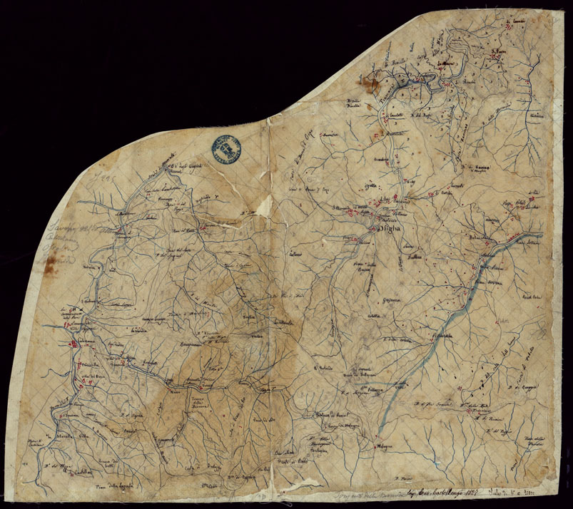 (N:16586) TERRITORIO DEI COMUNI DI ALTARE, BIESTRO, BORMIDA, CALIZZANO, CARCARE, MALLESE, OSIGLIA, PALLARE. RIVIERA DI PONENTE - FOGLIO 3. (CA002792) Carte e stampe antiche: riproduzione a colori su carta (formato A2)