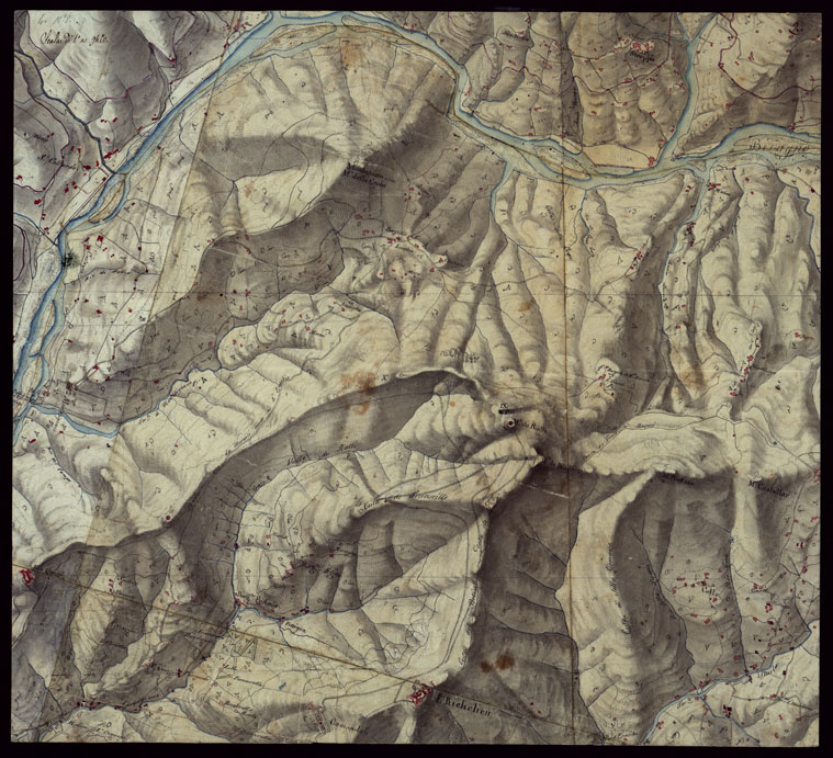 (N:561) TERRITORIO COMPRESO TRA DURAZZO E NERVI - FOGLIO 2. (CA002804) Carte e stampe antiche: riproduzione a colori su carta (formato A2)