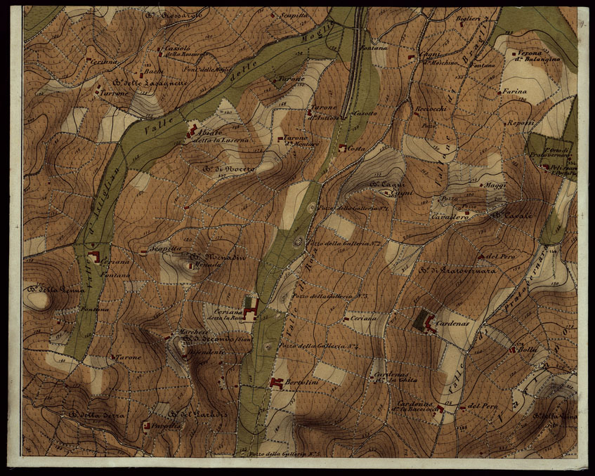 (N:848) CARTA DEI DINTORNI DI VALENZA - FOGLIO 9 (CA003345) Carte e stampe antiche: riproduzione a colori su carta (formato A2)