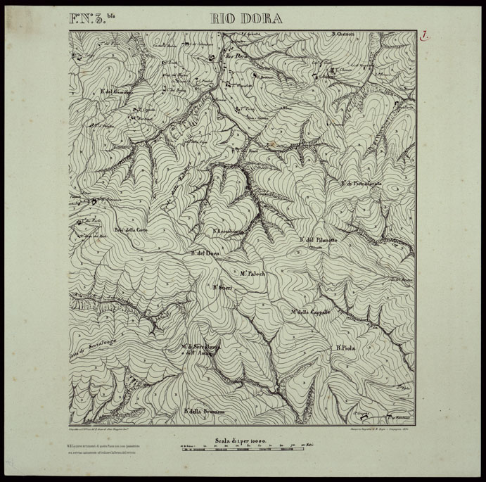 (N:753) TORINO E DINTORNI - F.N. 3.BIS RIO DORA (CA003395) Carte e stampe antiche: riproduzione a colori su carta (formato A2)