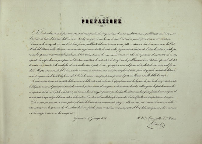 (N:14149) PORTOLANO DELLA LIGURIA - PREFAZIONE (CA003519) Carte e stampe antiche: riproduzione a colori su carta (formato A2)