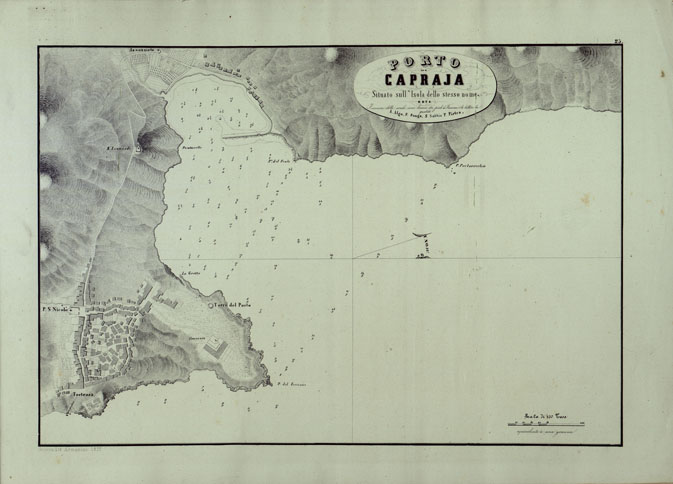 (N:14169) PORTOLANO DELLA LIGURIA - PORTO DI CAPRIA (CA003542) Carte e stampe antiche: riproduzione a colori su carta (formato A2)