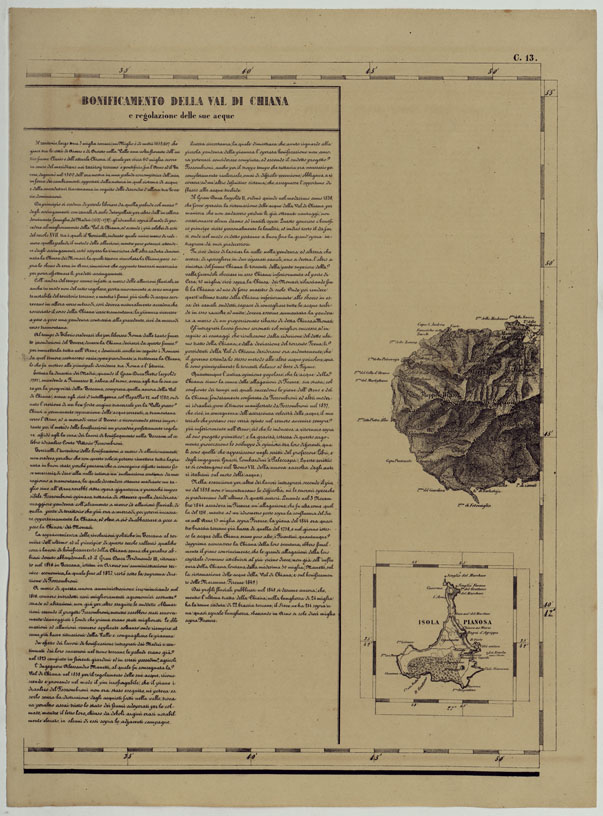 (N:11825) CARTA TOPOGRAFICA DELLE PROVINCIE LOMBARDO-VENETE E DEGLI EX DUCATI ALLA SCALA DI 1:86.400 1865 - FOG. C.13 (CA004561) Carte e stampe antiche: riproduzione a colori su carta (formato A2)