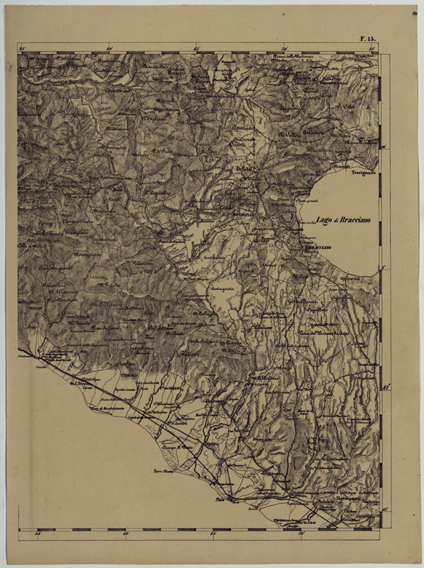 (N:11897) CARTA TOPOGRAFICA DELLE PROVINCIE LOMBARDO-VENETE E DEGLI EX DUCATI ALLA SCALA DI 1:86.400 1865 - FOG. F.5 (CA004640) Carte e stampe antiche: riproduzione a colori su carta (formato A2)