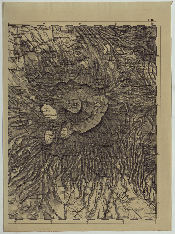 (N:11931) CARTA TOPOGRAFICA DELLE PROVINCIE LOMBARDO-VENETE E DEGLI EX DUCATI ALLA SCALA DI 1:86.400 1865 - FOG. G.16 (CA004668) Carte e stampe antiche: riproduzione a colori su carta (formato A2)